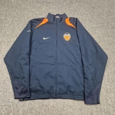 Vintage Valencia Nike Jacket Mens Large Blue Tracksuit Top Soccer 2006  La Liga