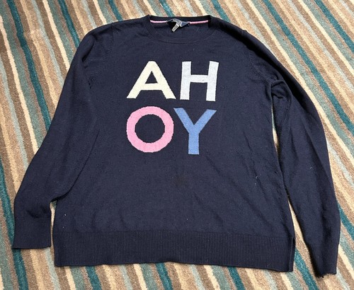 Joules navy ahoy jumper size - "ahoy",