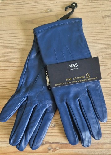Ladies blue fine soft real - m&s,