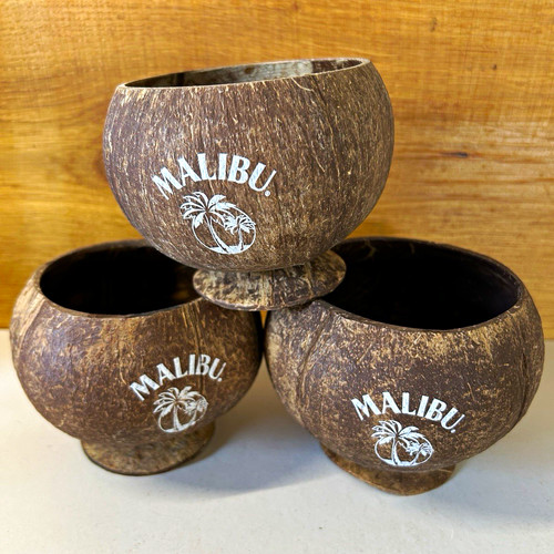 Malibu coconut shell - cups, set