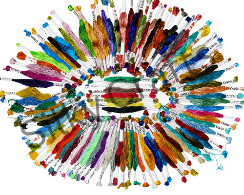 100 silk skeins - skeins, floss