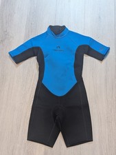 Tribord Decathlon Kids Blue Black Short Wetsuit, 65cm neck to hem