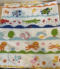 IKEA BARNSLIG DANS KIDS Baby CRIB DUVET 40" x 45" Animal Jungle  100% Cotton