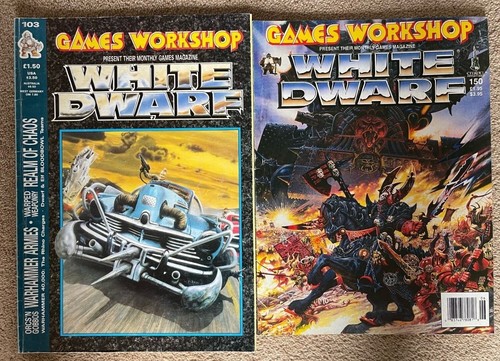 Vintage warhammer white dwarf - warhammer,