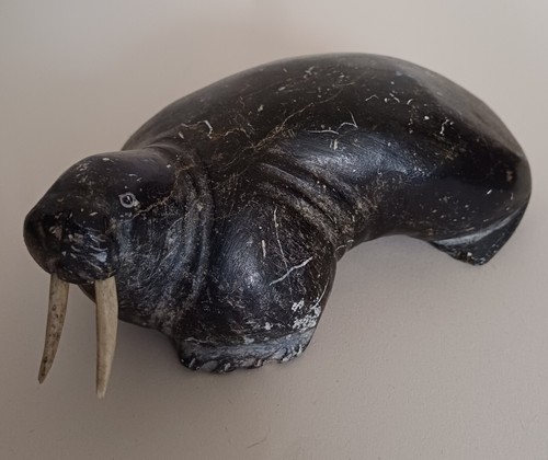 Inuit soaptstone sculpture - , of