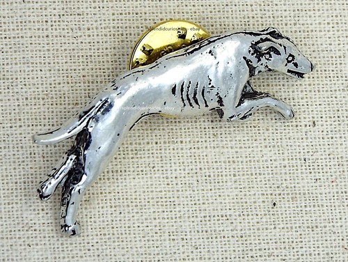 Greyhound dog pin - greyhound,