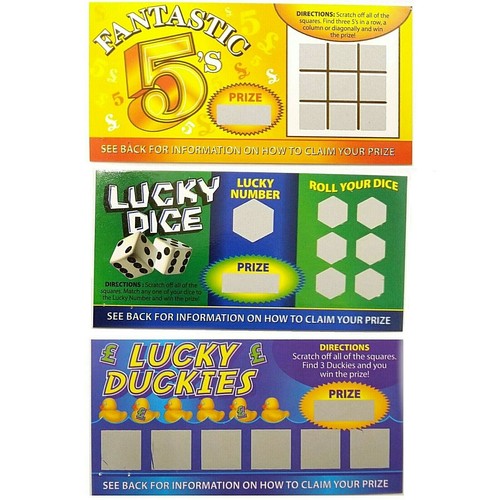 Fake winning scratch cards - scratch,