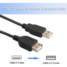USB Extension Cable Black USB