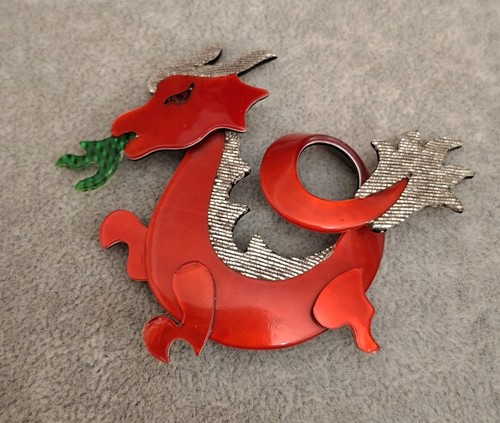 Lea stein genuine brooch - genuine,