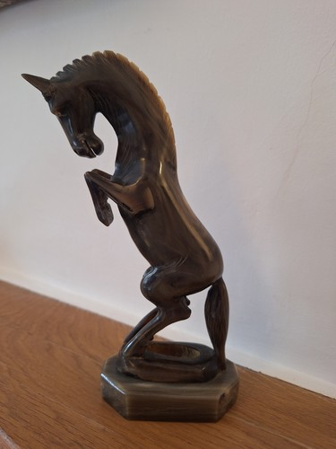 Vintage hand carved buffalo - vintage,