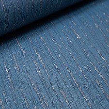 Blue Glitter Stripe Wallpaper