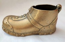 vintage brass hobnail boot