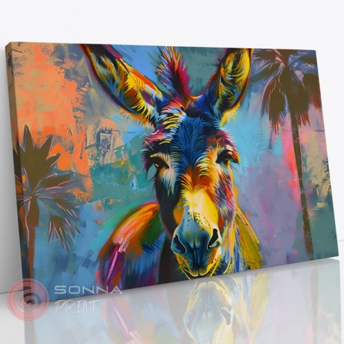 Cute donkey whimsical vibrant - cute,