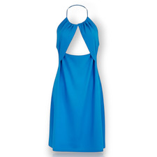 NEW ZARA L Cobalt Blue Keyhole