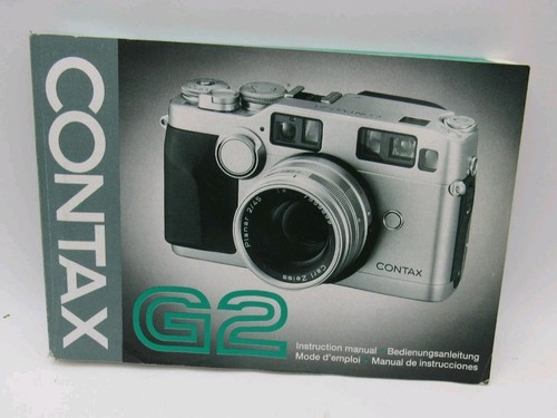 Contax camera instruction - contax,