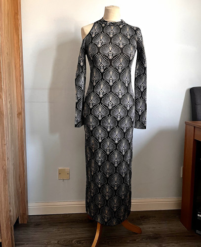 Reiss black silver metallic - reiss, black/silver