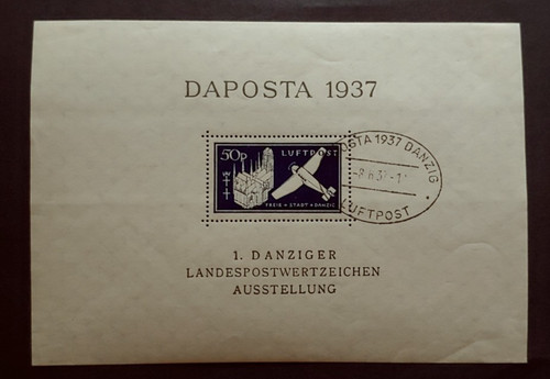 1937 daposta sheet used - sheet, vf