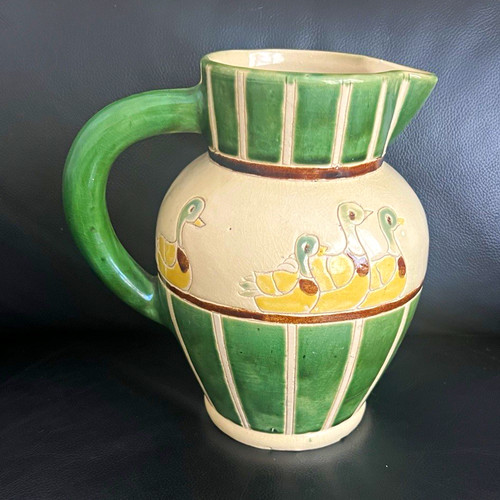 Very rare green cream - cream, glossy