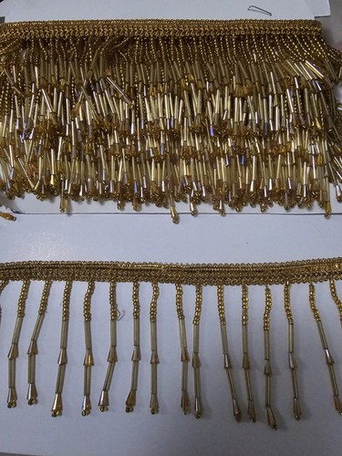 Yard antique gold beaded - gold,