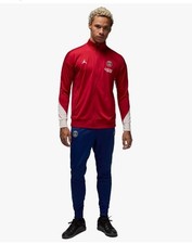 2024/25 PSG Paris Saint-Germain Jordan Tracksuit Red Jacket Blue Pants  Large