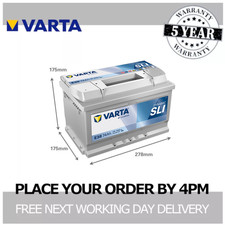 Varta E38 Car Battery 12V SLI