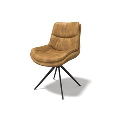 Modulax Dolce Celine Honey Mobus Fabric Dining Chair with Swivel Base RRP £289