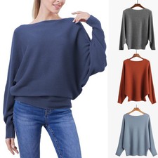 Womens Boat Neck Knitted