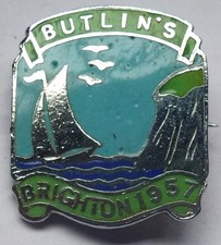 1957 Brighton Butlins badge