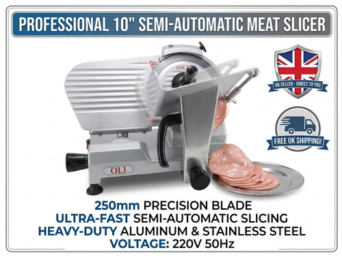 Commercial meat slicer - 10",