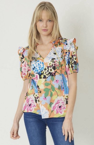 Entro neck short sleeve - short,