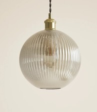 M&S Ridged Glass Ceiling Lamp