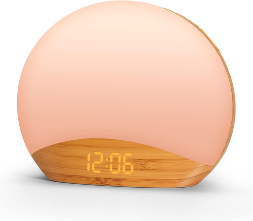Wood grain sunrise alarm - sunrise,
