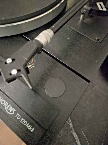 Thorens record turntable - record,