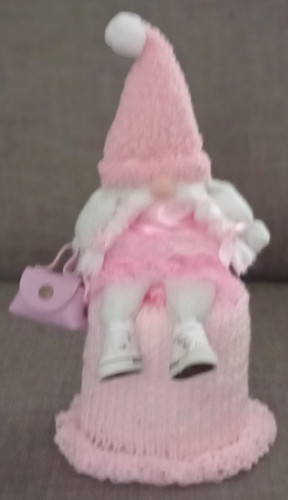 Knitted toilet roll cover - toilet,