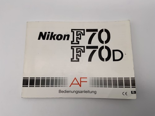 Nikon f70 f70d user - f70, manual