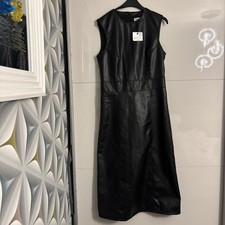 Zara black faux leather - zara,