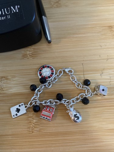 Gambling charm bracelet - gambling,