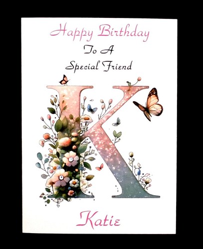 Personalised birthday card - personalised,