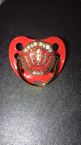 Red bling crown dummy - red,