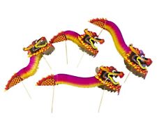 4 x Large Chinese Paper Dragon