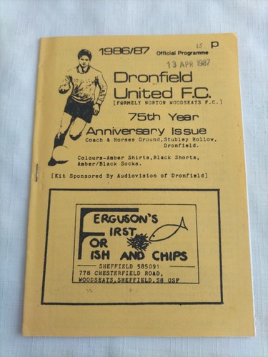 1986 dronfield united v - dronfield,