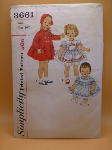 Vtg simplicity 3661 life - vtg, 36"