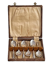 Cased set vintage solid - cased,