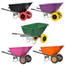 KCT XL BIG WHEELBARROW TWIN