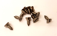 A2 stainless steel slotted countersunk 8x3/8" self tapping wood screw-Pack of 10