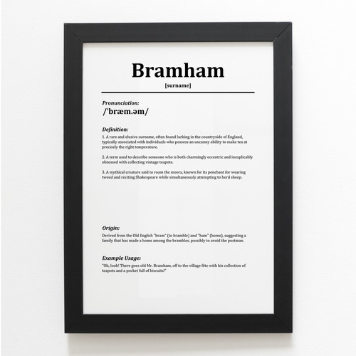Print bramham funny - a4,