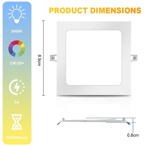 10pcs recessed panel down - recessed,