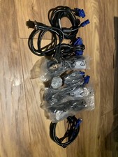 Lot Job 8 X VGA Cable High Resolution SVGA 15 Pin PC to TFT Monitor LCD TV Lead