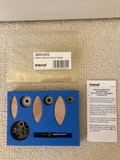 Trend 342X1/4TC biscuit slot cutter router bit set  1/4” shank + biscuits