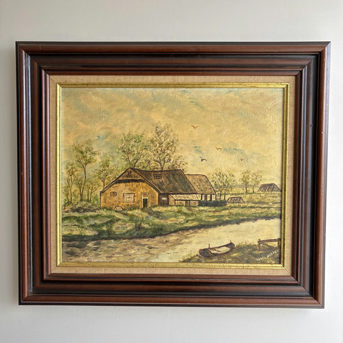 Classic farm oil painting - classic,